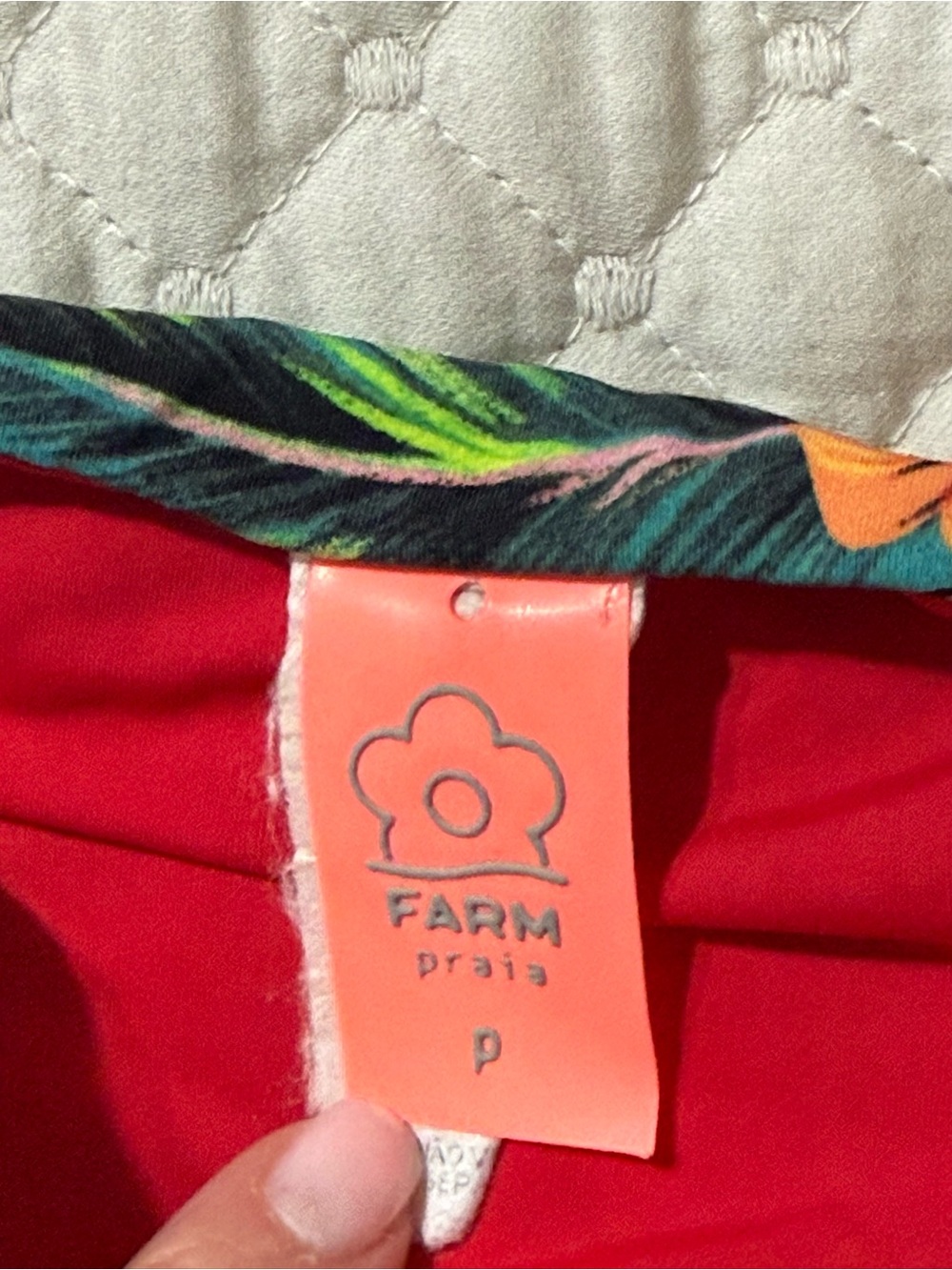FARM Rio Red Floral Edge Bikini Bottom - Picture 2 of 3